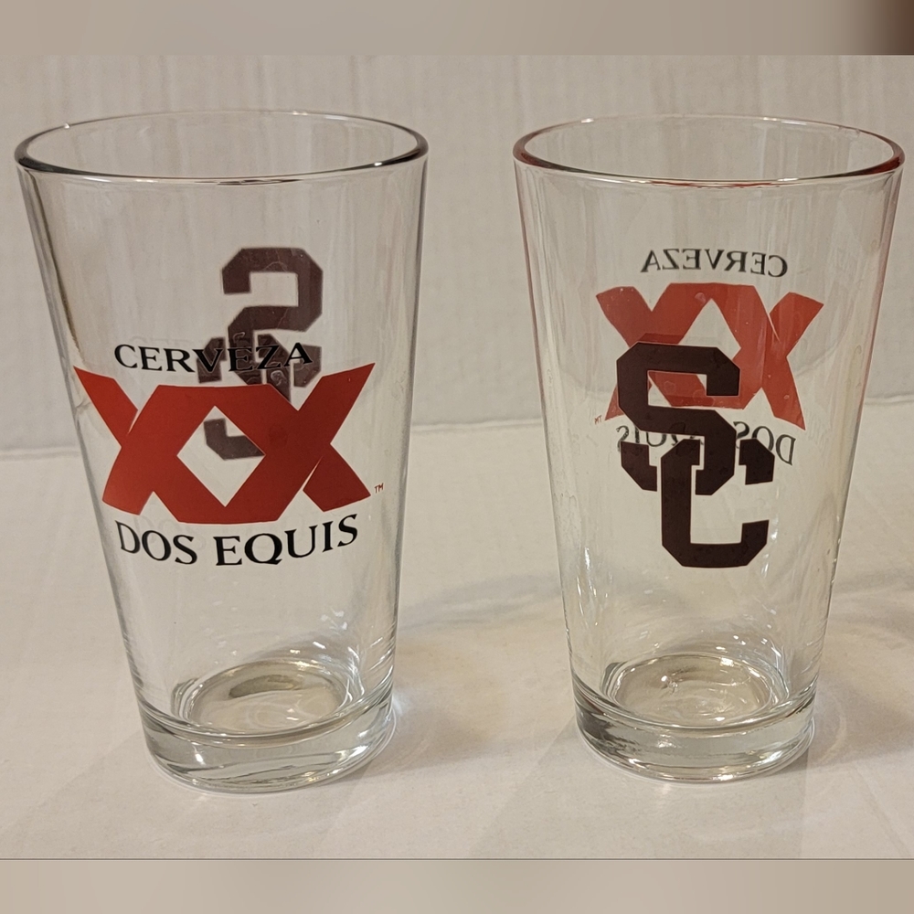Dos Equis XX - USC Trojans Pint Glasses